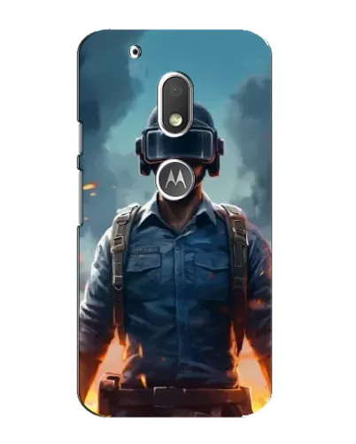 Чехол для Motorola MOTO G4 Play с картинкой «PUBG — реалистичный герой»