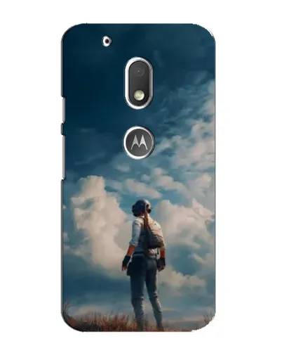Чехол для Motorola MOTO G4 Play с картинкой «Герой PUBG на скале»