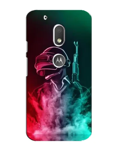 Чехол для Motorola MOTO G4 Play с картинкой «PUBG — огненный воин»