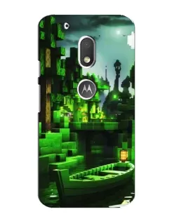 Чехол для Motorola MOTO G4 Play с картинкой «Minecraft лесной пейзаж»