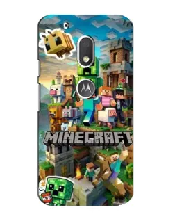 Чехол для Motorola MOTO G4 Play с картинкой «Замок Minecraft»