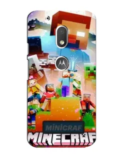 Чехол для Motorola MOTO G4 Play с картинкой «Minecraft герои игры»