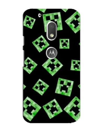 Чехол для Motorola MOTO G4 Play с картинкой «Паттерн с криперами» Чехол для Motorola MOTO G4 Play с картинкой «Паттерн с криперами»