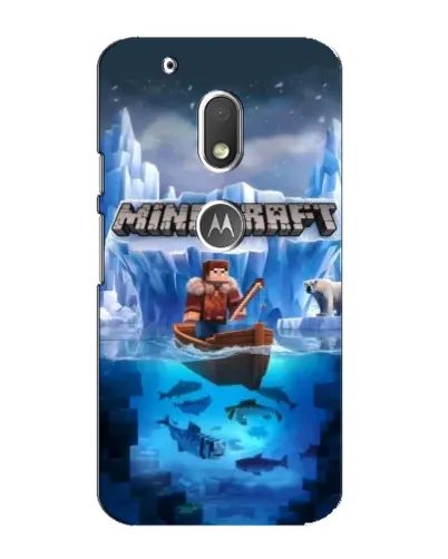 Чехол для Motorola MOTO G4 Play с картинкой «Minecraft ледяной мир» Чехол для Motorola MOTO G4 Play с картинкой «Minecraft ледяной мир»