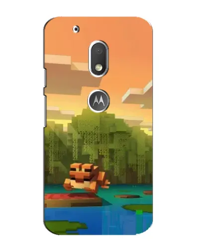 Чехол для Motorola MOTO G4 Play с картинкой «Майнкрафт закат солнца» Чехол для Motorola MOTO G4 Play с картинкой «Майнкрафт закат солнца»