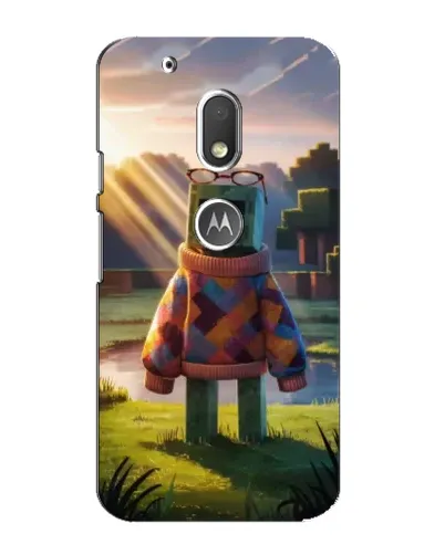Чехол для Motorola MOTO G4 Play с картинкой «Крипер в свитере» Чехол для Motorola MOTO G4 Play с картинкой «Крипер в свитере»