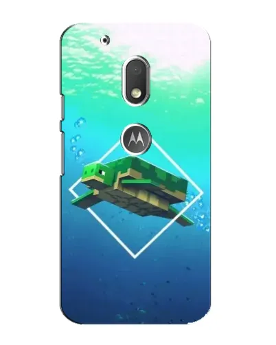 Чехол для Motorola MOTO G4 Play с картинкой «Черепаха Minecraft» Чехол для Motorola MOTO G4 Play с картинкой «Черепаха Minecraft»
