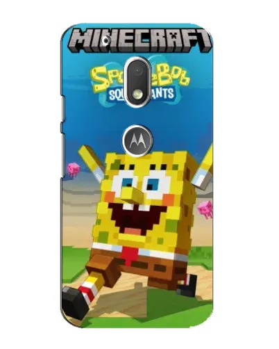 Чехол для Motorola MOTO G4 Play с картинкой «Губка Боб Minecraft» Чехол для Motorola MOTO G4 Play с картинкой «Губка Боб Minecraft»