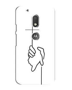 Чехол для Motorola MOTO G4 Play с картинкой «Рука держит»