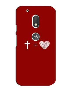 Чехол для Motorola MOTO G4 Play с картинкой «Уравнение любви»