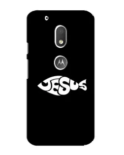 Чехол для Motorola MOTO G4 Play с картинкой «Рыба Jesus»