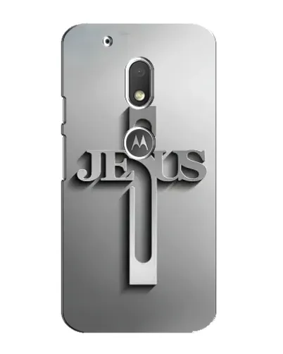 Чехол для Motorola MOTO G4 Play с картинкой «Металлический крест Jesus» Чехол для Motorola MOTO G4 Play с картинкой «Металлический крест Jesus»
