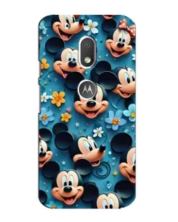 Чехол для Motorola MOTO G4 Play с картинкой «Паттерн Микки и Минни»