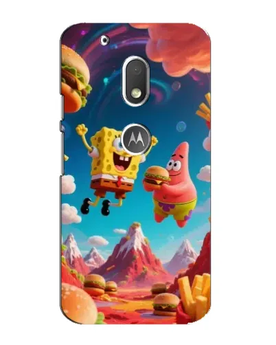 Чехол для Motorola MOTO G4 Play с картинкой «Космический фастфуд»