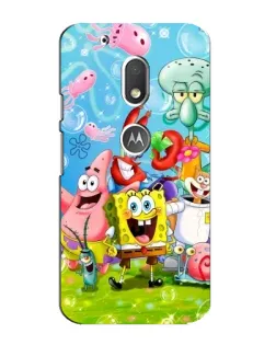 Чехол для Motorola MOTO G4 Play с картинкой «Губка Боб и друзья»