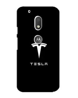 Чехол для Motorola MOTO G4 Play с картинкой «Tesla White Logo» Чехол для Motorola MOTO G4 Play с картинкой «Tesla White Logo»