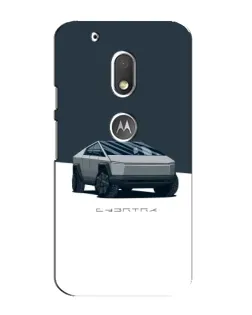 Чехол для Motorola MOTO G4 Play с картинкой «Серебристый Cybertruck Tesla» Чехол для Motorola MOTO G4 Play с картинкой «Серебристый Cybertruck Tesla»