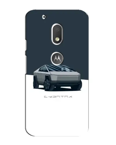 Чехол для Motorola MOTO G4 Play с картинкой «Серебристый Cybertruck Tesla» Чехол для Motorola MOTO G4 Play с картинкой «Серебристый Cybertruck Tesla»