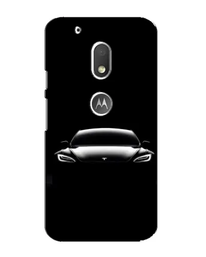 Чехол для Motorola MOTO G4 Play с картинкой «Фары Tesla Night» Чехол для Motorola MOTO G4 Play с картинкой «Фары Tesla Night»