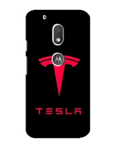 Чехол для Motorola MOTO G4 Play с картинкой «Tesla Red Logo» Чехол для Motorola MOTO G4 Play с картинкой «Tesla Red Logo»