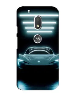 Чехол для Motorola MOTO G4 Play с картинкой «Tesla в неоне» Чехол для Motorola MOTO G4 Play с картинкой «Tesla в неоне»