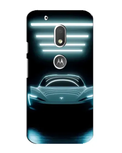 Чехол для Motorola MOTO G4 Play с картинкой «Tesla в неоне» Чехол для Motorola MOTO G4 Play с картинкой «Tesla в неоне»