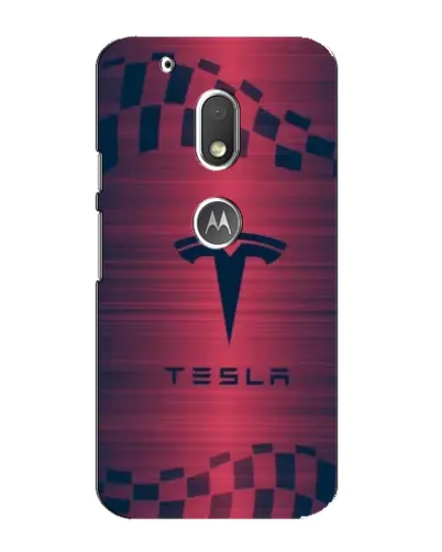 Чехол для Motorola MOTO G4 Play с картинкой «Тесла красный карбон» Чехол для Motorola MOTO G4 Play с картинкой «Тесла красный карбон»