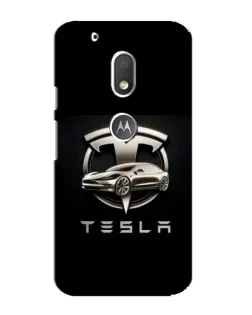 Чехол для Motorola MOTO G4 Play с картинкой «Tesla — серебристое авто» Чехол для Motorola MOTO G4 Play с картинкой «Tesla — серебристое авто»