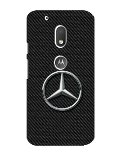 Чехол для Motorola MOTO G4 Play с картинкой «Карбоновый Mercedes стиль»
