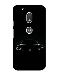Чехол для Motorola MOTO G4 Play с картинкой «Mercedes — силуэт авто»