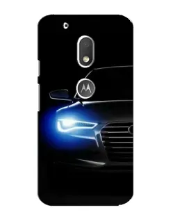 Чехол для Motorola MOTO G4 Play с картинкой «Неоновый взгляд Audi» Чехол для Motorola MOTO G4 Play с картинкой «Неоновый взгляд Audi»