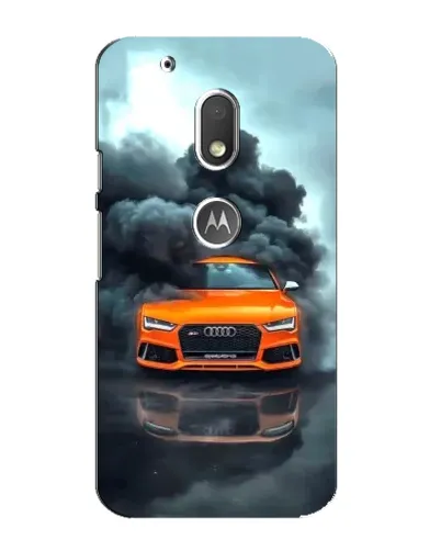 Чехол для Motorola MOTO G4 Play с картинкой «Audi в облаках дыма» Чехол для Motorola MOTO G4 Play с картинкой «Audi в облаках дыма»
