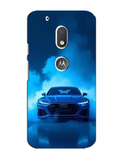 Чехол для Motorola MOTO G4 Play с картинкой «Audi — голубая энергия» Чехол для Motorola MOTO G4 Play с картинкой «Audi — голубая энергия»