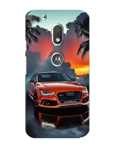 Чехол для Motorola MOTO G4 Play с картинкой «Audi — закат» Чехол для Motorola MOTO G4 Play с картинкой «Audi — закат»