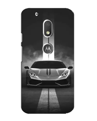 Чехол для Motorola MOTO G4 Play с картинкой «Lamborghini симметрия дорог»