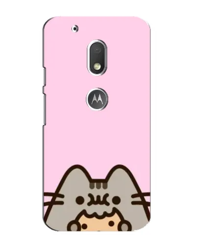 Чехол для Motorola MOTO G4 Play с картинкой «Pusheen и печенье» Чехол для Motorola MOTO G4 Play с картинкой «Pusheen и печенье»
