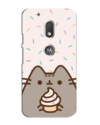 Чехол для Motorola MOTO G4 Play с картинкой «Пушин с кексом» Чехол для Motorola MOTO G4 Play с картинкой «Пушин с кексом»