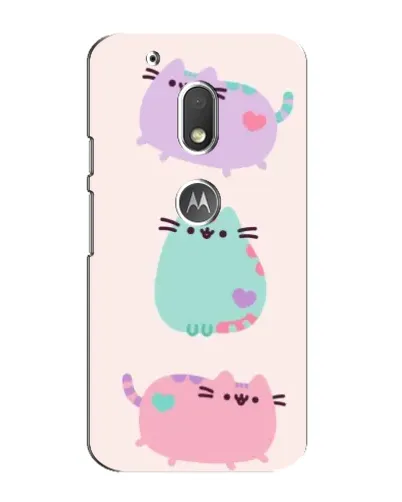 Чехол для Motorola MOTO G4 Play с картинкой «Pusheen трио» Чехол для Motorola MOTO G4 Play с картинкой «Pusheen трио»