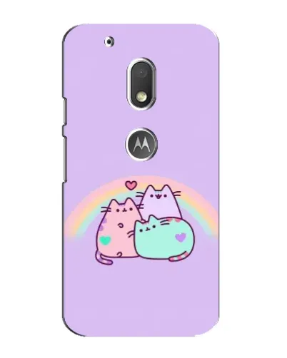 Чехол для Motorola MOTO G4 Play с картинкой «Радужные Пушины» Чехол для Motorola MOTO G4 Play с картинкой «Радужные Пушины»