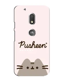Чехол для Motorola MOTO G4 Play с картинкой «Pusheen логотип» Чехол для Motorola MOTO G4 Play с картинкой «Pusheen логотип»