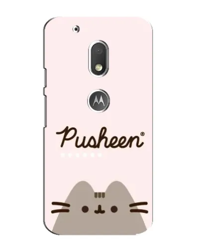 Чехол для Motorola MOTO G4 Play с картинкой «Pusheen логотип» Чехол для Motorola MOTO G4 Play с картинкой «Pusheen логотип»