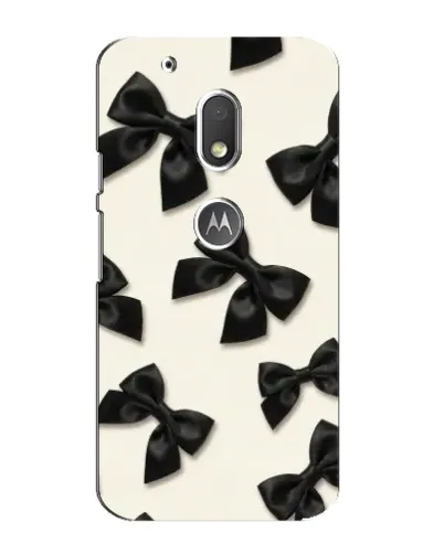 Чехол для Motorola MOTO G4 Play с картинкой «Черные бантики» Чехол для Motorola MOTO G4 Play с картинкой «Черные бантики»