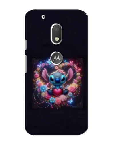 Чехол для Motorola MOTO G4 Play с картинкой «Stitch в цветах» Чехол для Motorola MOTO G4 Play с картинкой «Stitch в цветах»