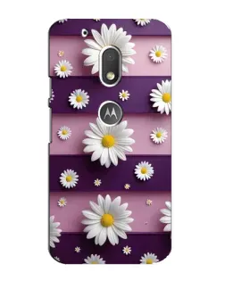 Чехол для Motorola MOTO G4 Play с картинкой «Ромашки на фиолетовом» Чехол для Motorola MOTO G4 Play с картинкой «Ромашки на фиолетовом»