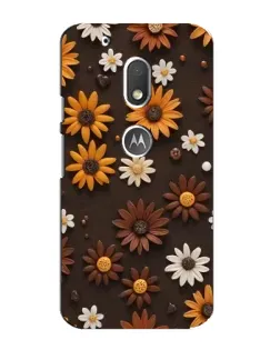 Чехол для Motorola MOTO G4 Play с картинкой «Узор из маленьких подсолнухов» Чехол для Motorola MOTO G4 Play с картинкой «Узор из маленьких подсолнухов»