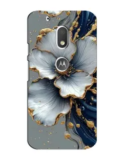 Чехол для Motorola MOTO G4 Play с картинкой «Белый цветок и золотой флюид» Чехол для Motorola MOTO G4 Play с картинкой «Белый цветок и золотой флюид»