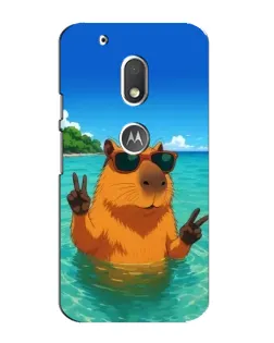 Чехол для Motorola MOTO G4 Play с картинкой «Морская капибара» Чехол для Motorola MOTO G4 Play с картинкой «Морская капибара»