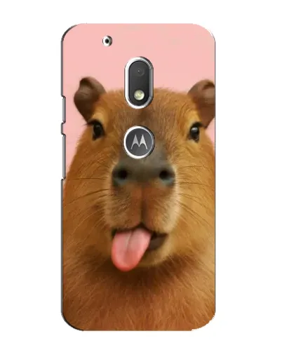 Чехол для Motorola MOTO G4 Play с картинкой «Капибара с языком» Чехол для Motorola MOTO G4 Play с картинкой «Капибара с языком»