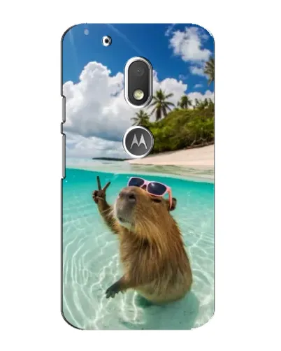 Чехол для Motorola MOTO G4 Play с картинкой «Капибара на море» Чехол для Motorola MOTO G4 Play с картинкой «Капибара на море»