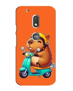 Чехол для Motorola MOTO G4 Play с картинкой «Капибара на скутере» Чехол для Motorola MOTO G4 Play с картинкой «Капибара на скутере»